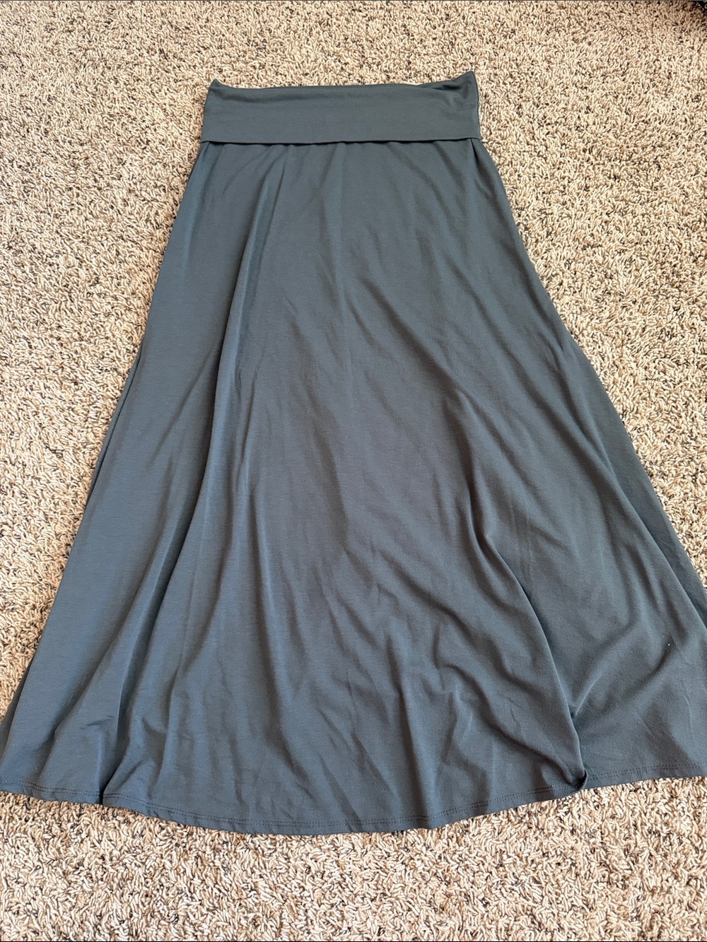 LuLaRoe Slate Gray Maxi Skirt